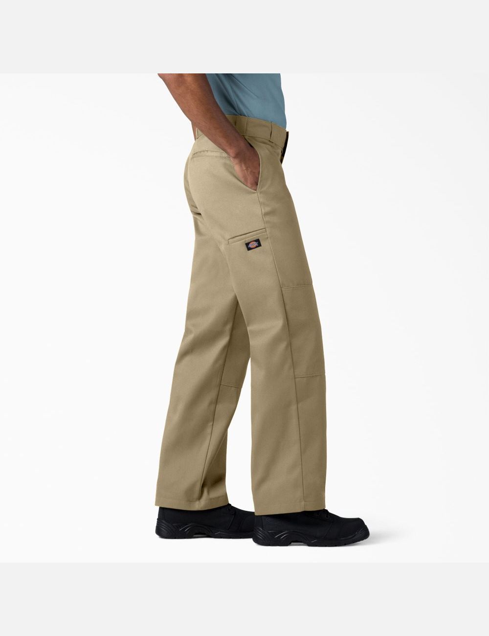 Pantalones De Doble Rodilla Dickies Loose Fit Hombre Kaki | 2589643-HO