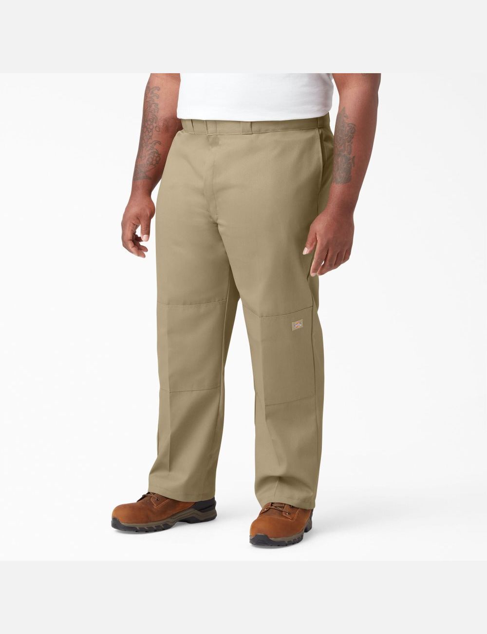 Pantalones De Doble Rodilla Dickies Loose Fit Hombre Kaki | 2589643-HO