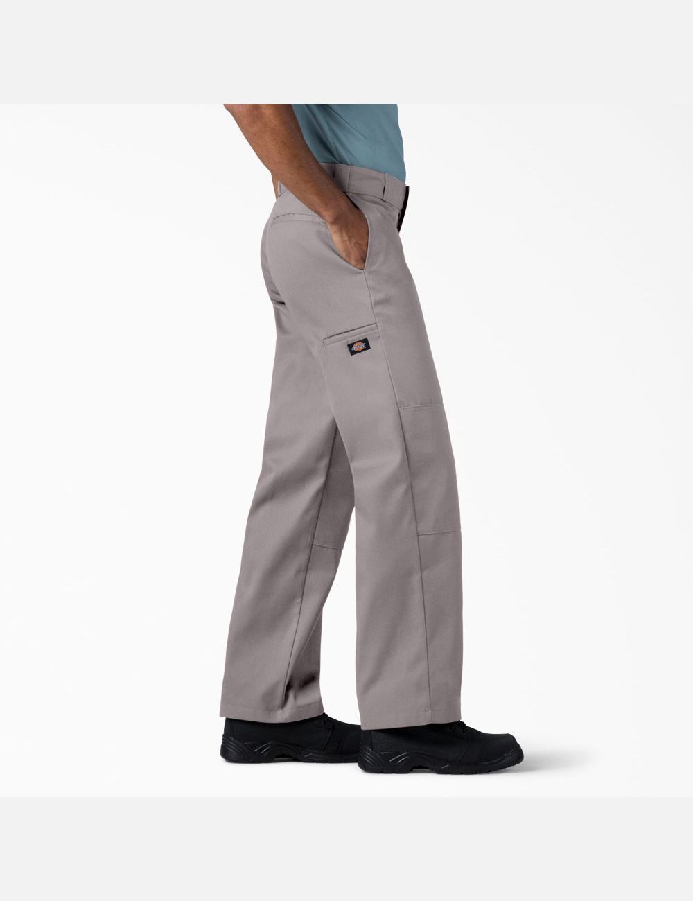 Pantalones De Doble Rodilla Dickies Loose Fit Hombre Plateadas | 4695230-YI