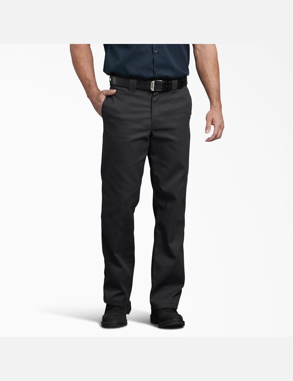 Pantalones De Trabajo Dickies 874 FLEX Hombre Negras | 4715260-AY