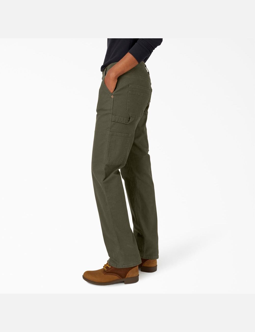 Pantalones De Trabajo Dickies Duck Carpenter Mujer Verde | 4175306-WT