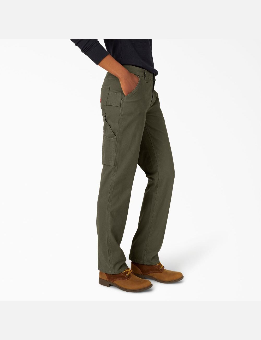 Pantalones De Trabajo Dickies Duck Carpenter Mujer Verde | 4175306-WT