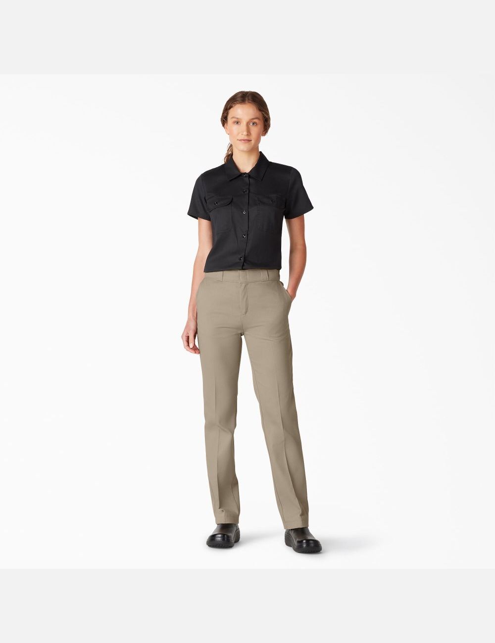 Pantalones De Trabajo Dickies FLEX Mujer Marrones | 4753896-MZ