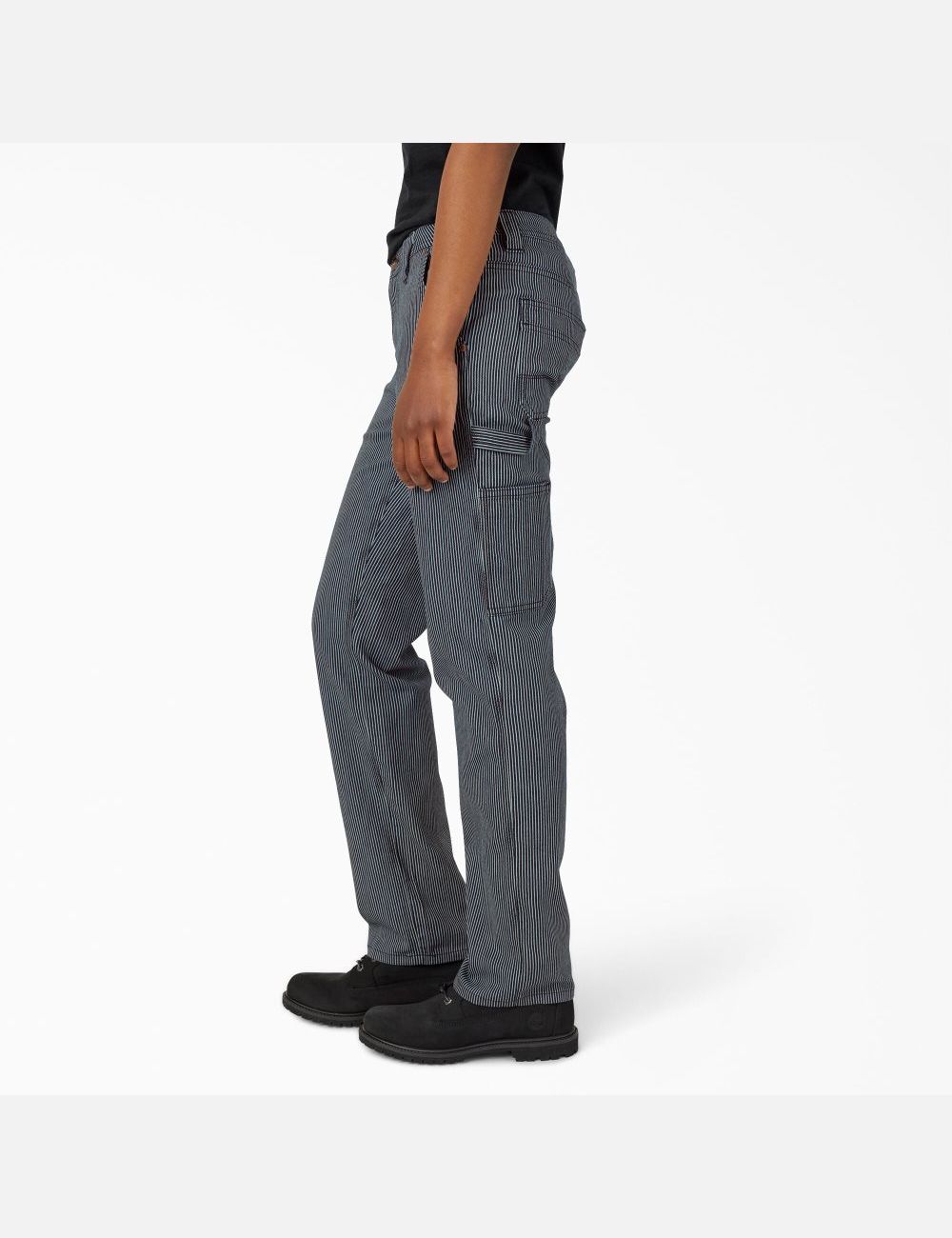 Pantalones De Trabajo Dickies Hickory Stripe Carpenter Mujer Rayadas | 7214093-LJ