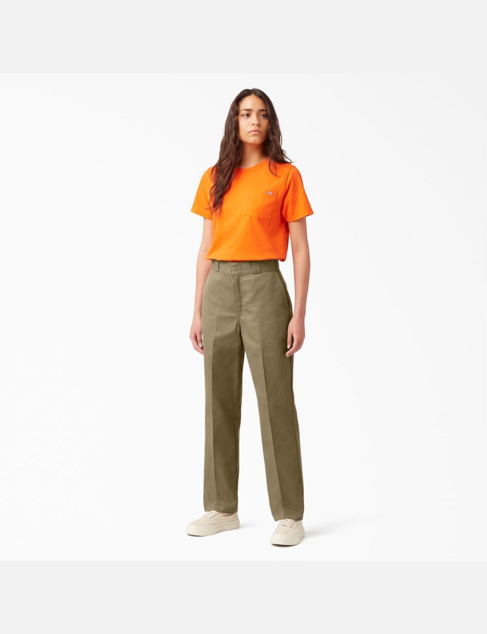 Pantalones De Trabajo Dickies Original 874 Mujer Kaki | 7123405-EW