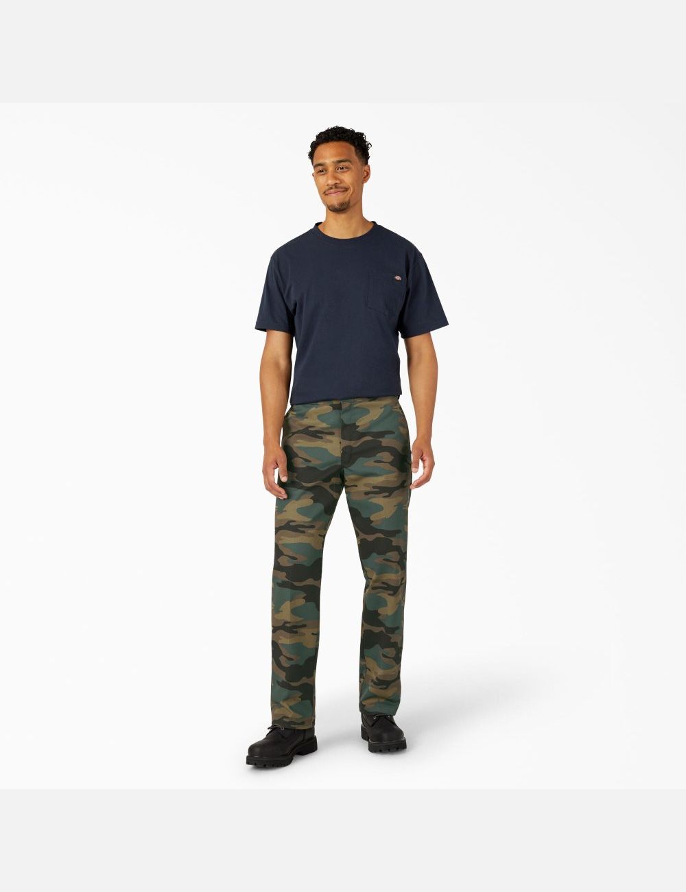 Pantalones De Trabajo Dickies Original 874 Hombre Verde Camuflaje | 8647302-PQ