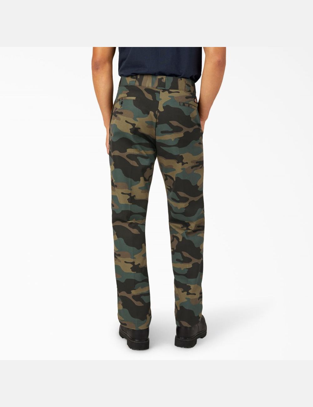 Pantalones De Trabajo Dickies Original 874 Hombre Verde Camuflaje | 8647302-PQ