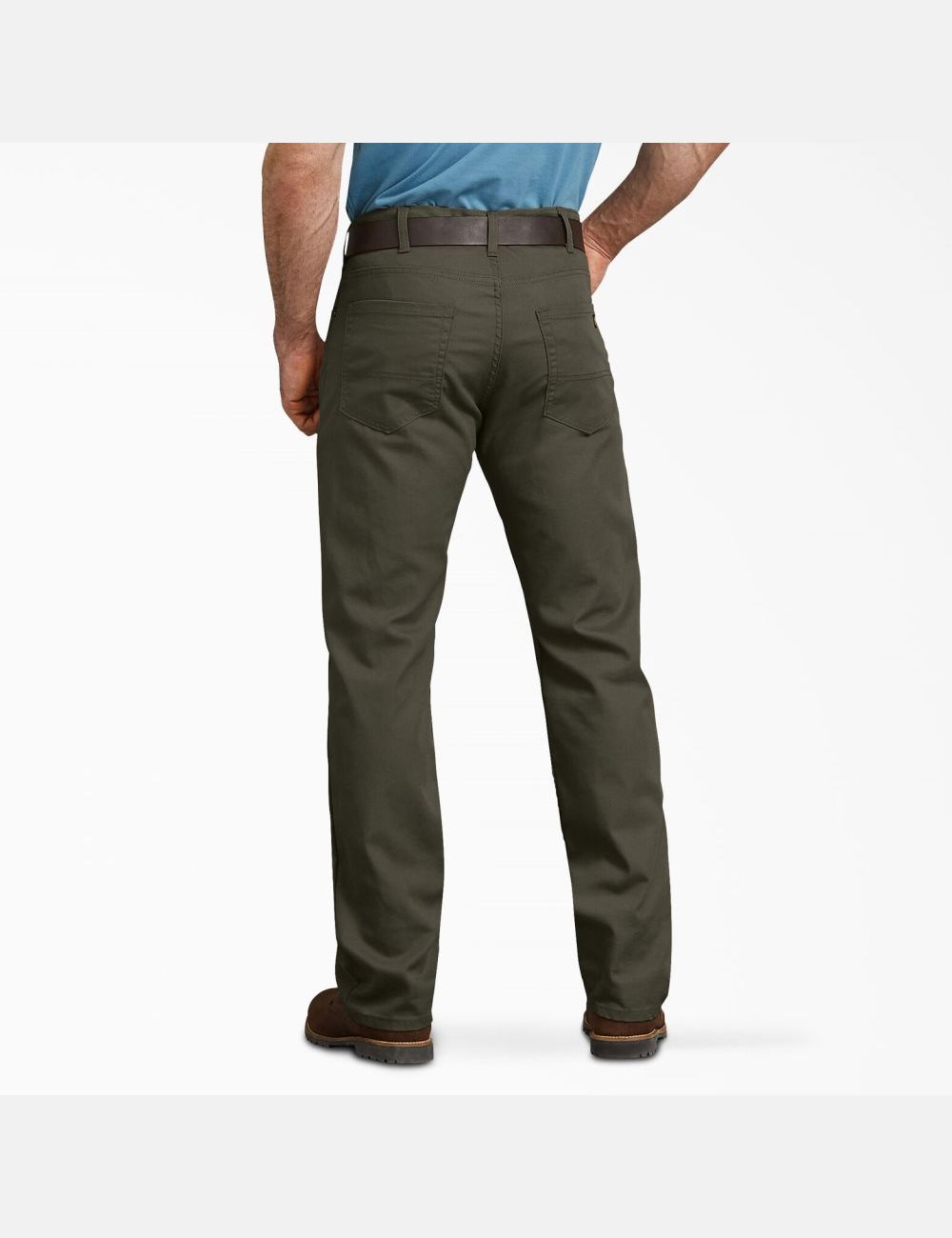 Pantalones De Trabajo Dickies Regular Fit Directo Leg Duck Hombre Verde | 2863745-DF