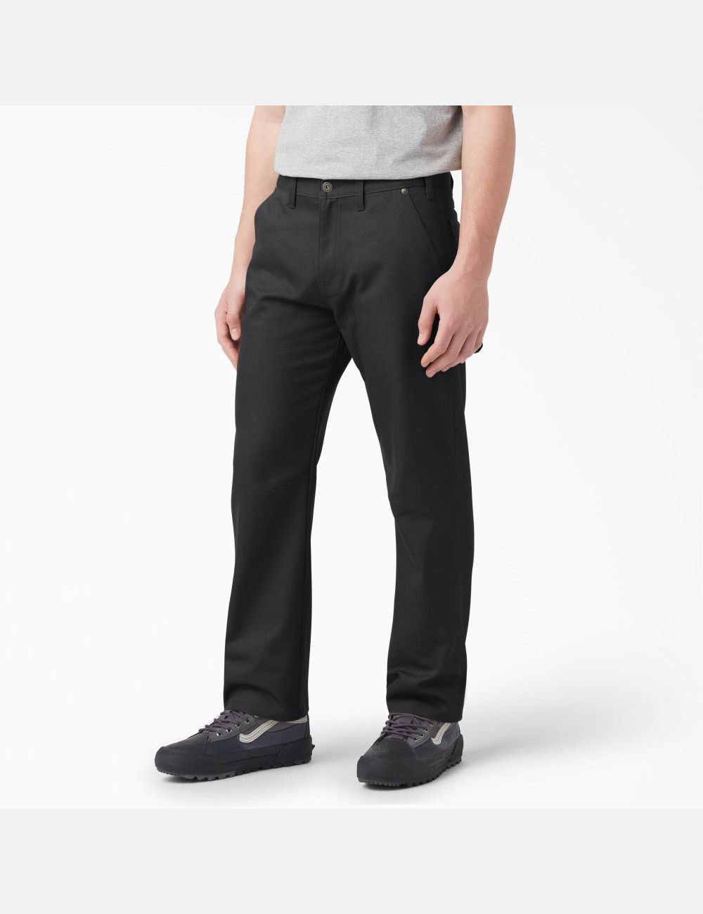 Pantalones De Trabajo Dickies Regular Fit Duck Carpenter Hombre Negras | 4782610-HA