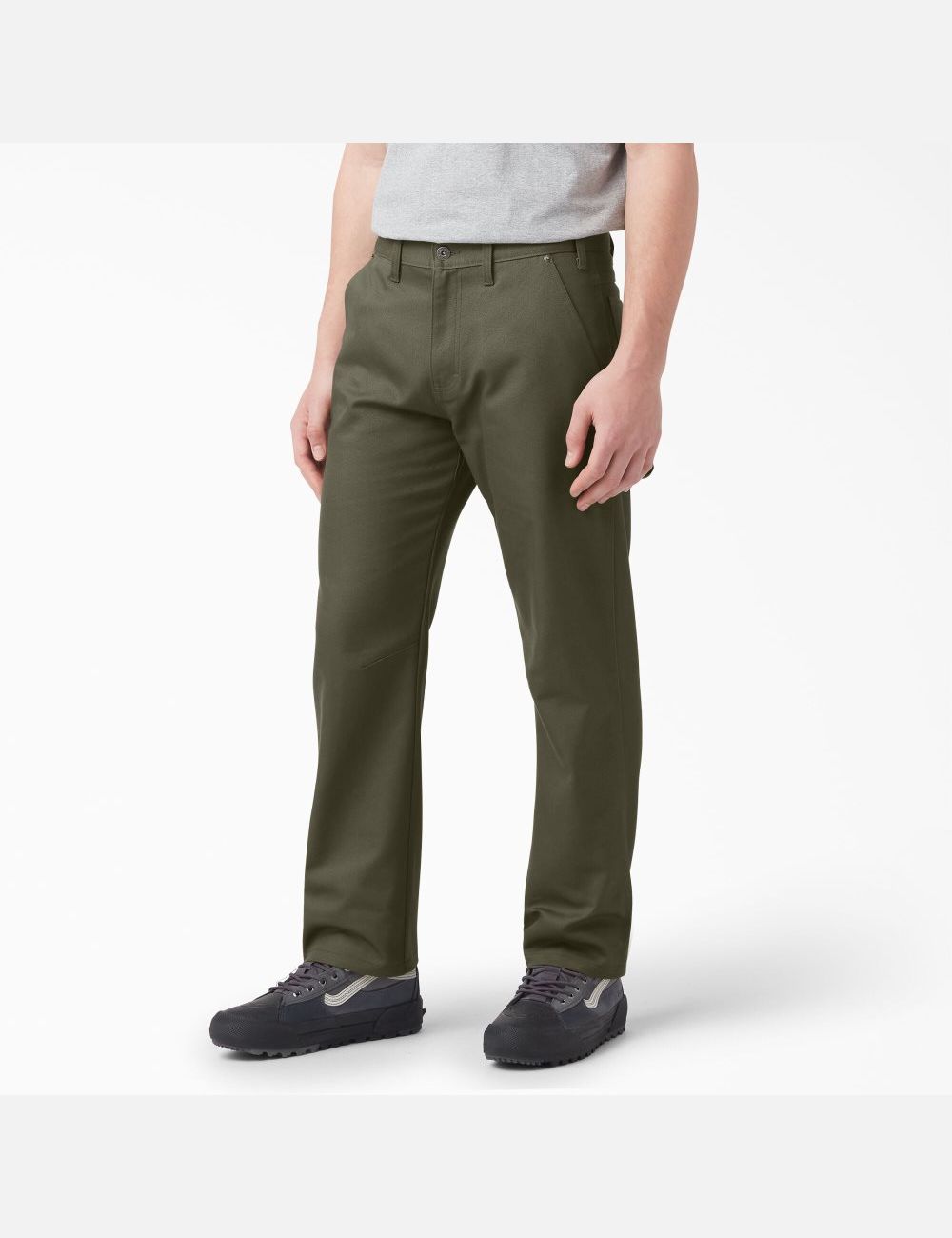 Pantalones De Trabajo Dickies Regular Fit Duck Carpenter Hombre Verde | 5291736-LJ