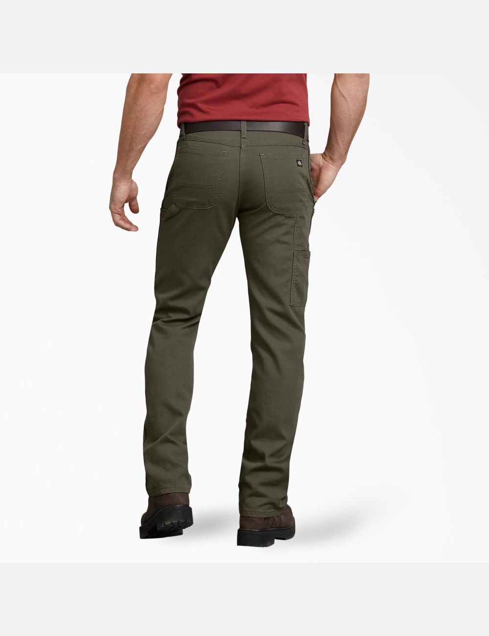 Pantalones De Trabajo Dickies Regular Fit Directo Leg Duck Carpenter Hombre Verde | 5964123-HZ