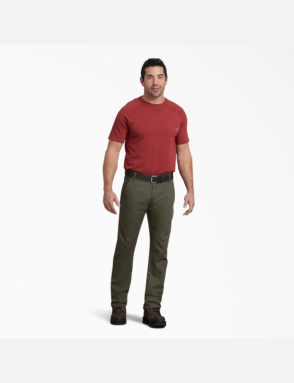 Pantalones De Trabajo Dickies Regular Fit Directo Leg Duck Carpenter Hombre Verde | 5964123-HZ