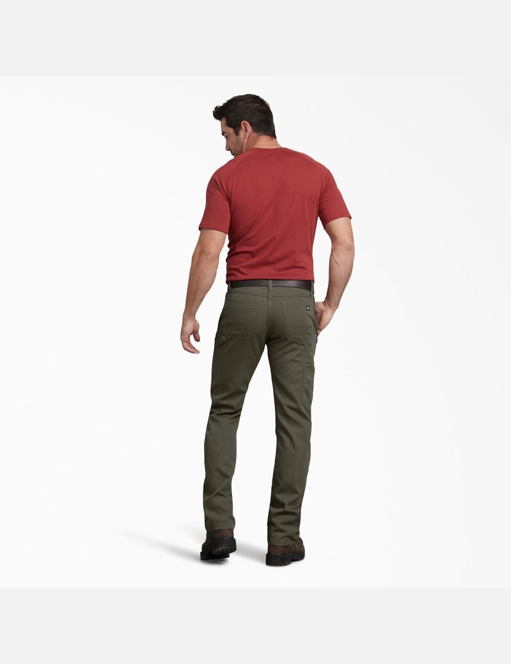 Pantalones De Trabajo Dickies Regular Fit Directo Leg Duck Carpenter Hombre Verde | 5964123-HZ