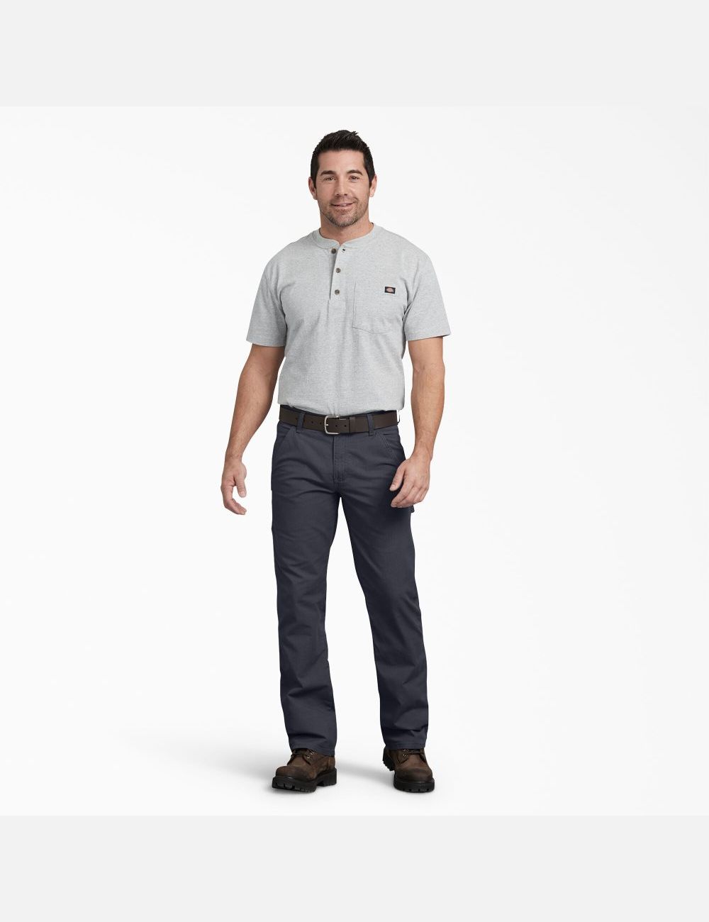 Pantalones De Trabajo Dickies Regular Fit Directo Leg Ripstop Carpenter Hombre Gris | 6019542-HZ