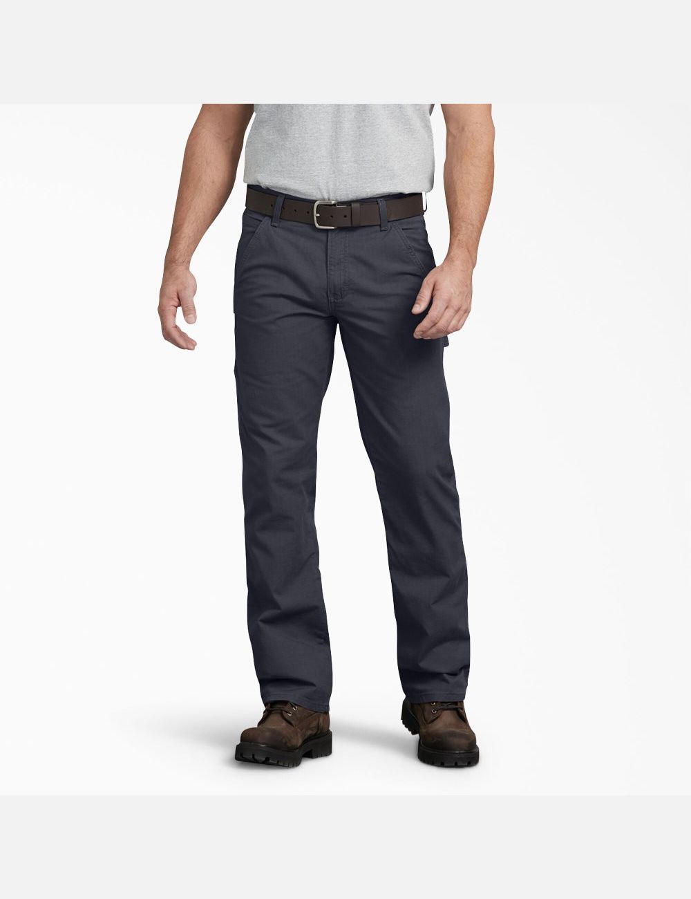 Pantalones De Trabajo Dickies Regular Fit Directo Leg Ripstop Carpenter Hombre Gris | 6019542-HZ