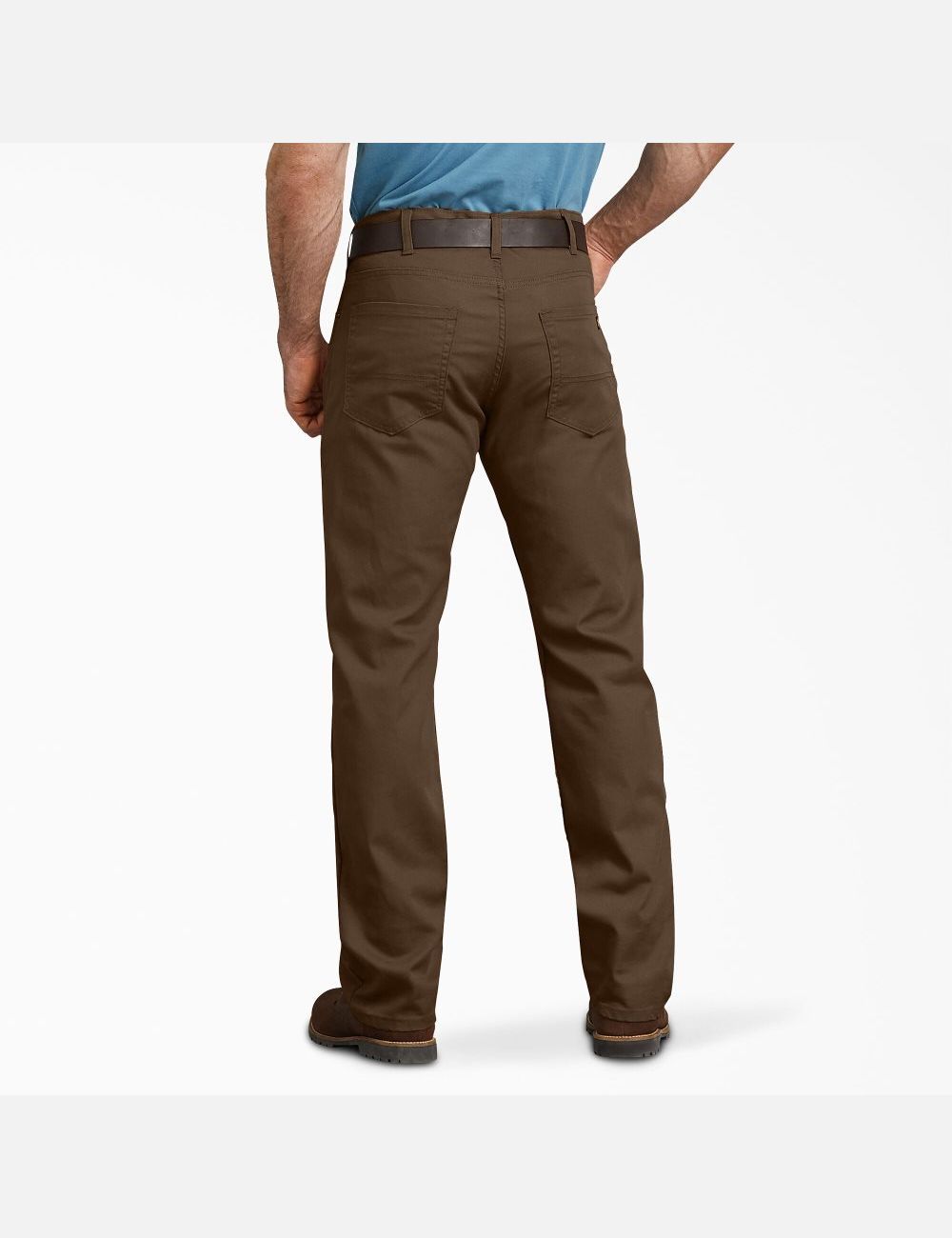 Pantalones De Trabajo Dickies Regular Fit Directo Leg Duck Hombre Marrones | 6051379-FV