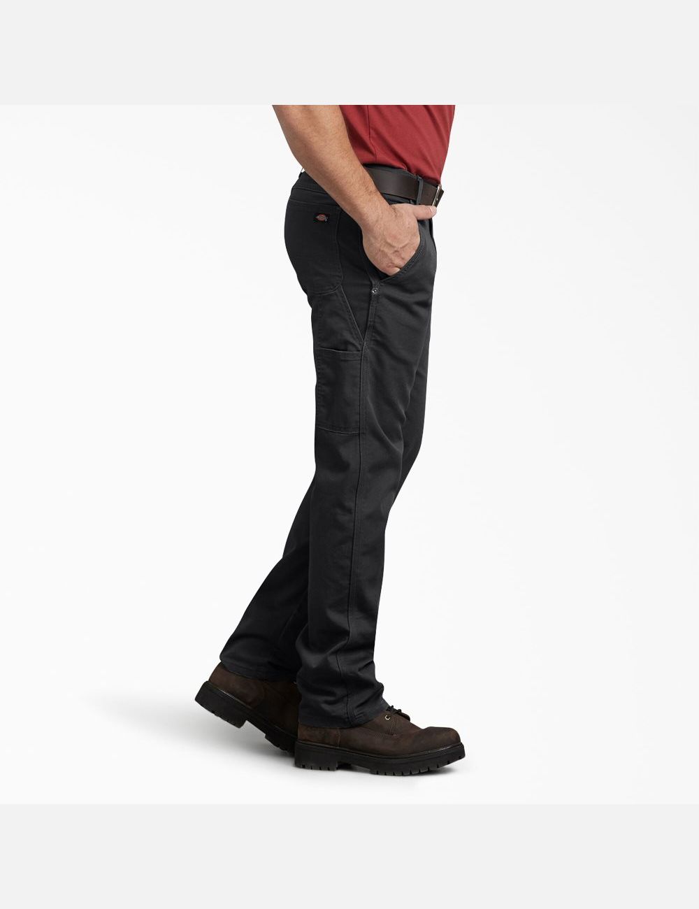 Pantalones De Trabajo Dickies Regular Fit Directo Leg Duck Carpenter Hombre Negras | 8347269-TA