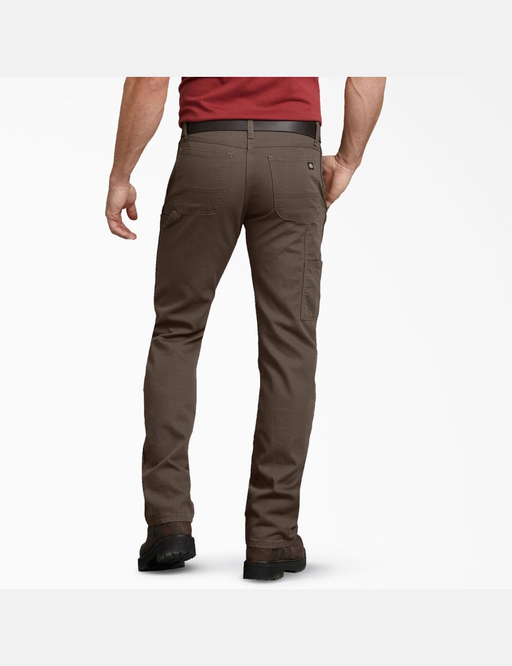 Pantalones De Trabajo Dickies Regular Fit Directo Leg Duck Carpenter Hombre Marrones Claro | 8547219-TY