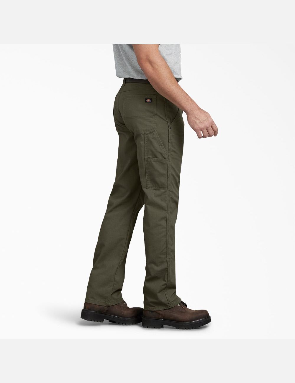 Pantalones De Trabajo Dickies Regular Fit Directo Leg Ripstop Carpenter Hombre Verde | 8705923-GC