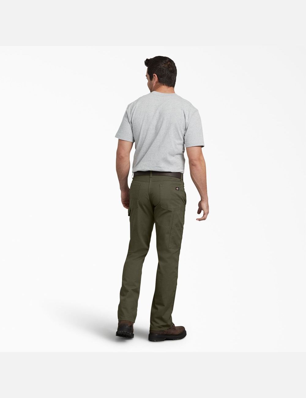 Pantalones De Trabajo Dickies Regular Fit Directo Leg Ripstop Carpenter Hombre Verde | 8705923-GC