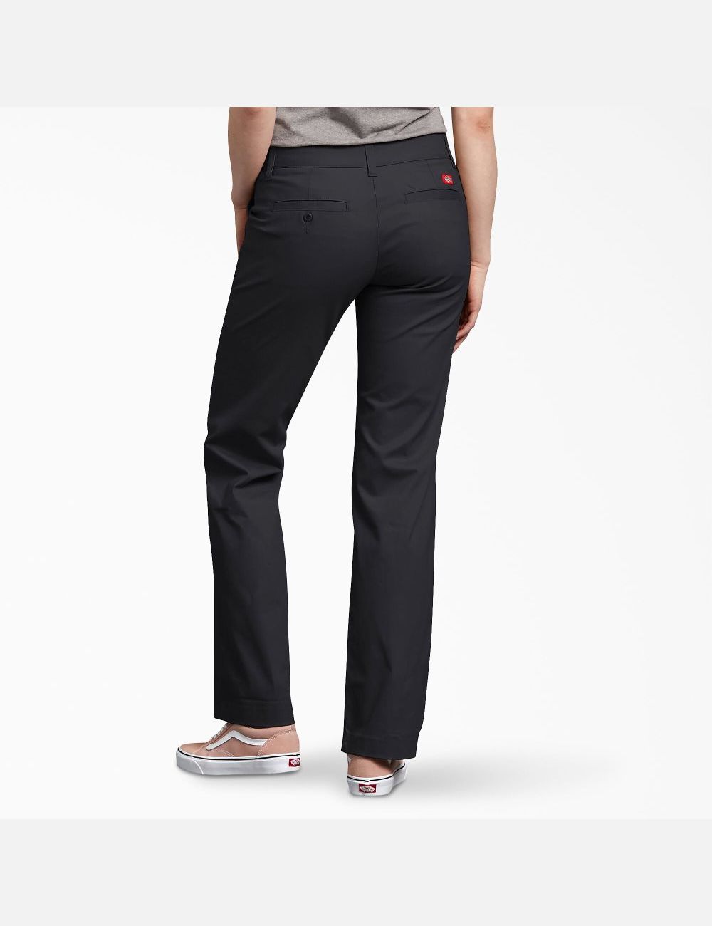 Pantalones De Trabajo Dickies Relaxed Fit Directo Leg Mujer Negras | 0879526-JQ