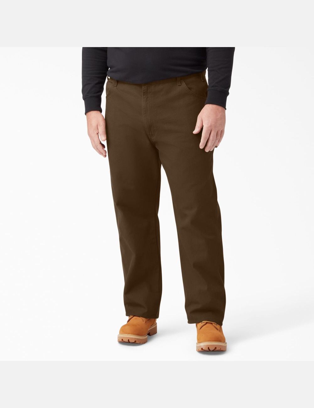 Pantalones De Trabajo Dickies Relaxed Fit Directo Leg Heavyweight Duck Carpenter Hombre Marrones | 3408519-OH