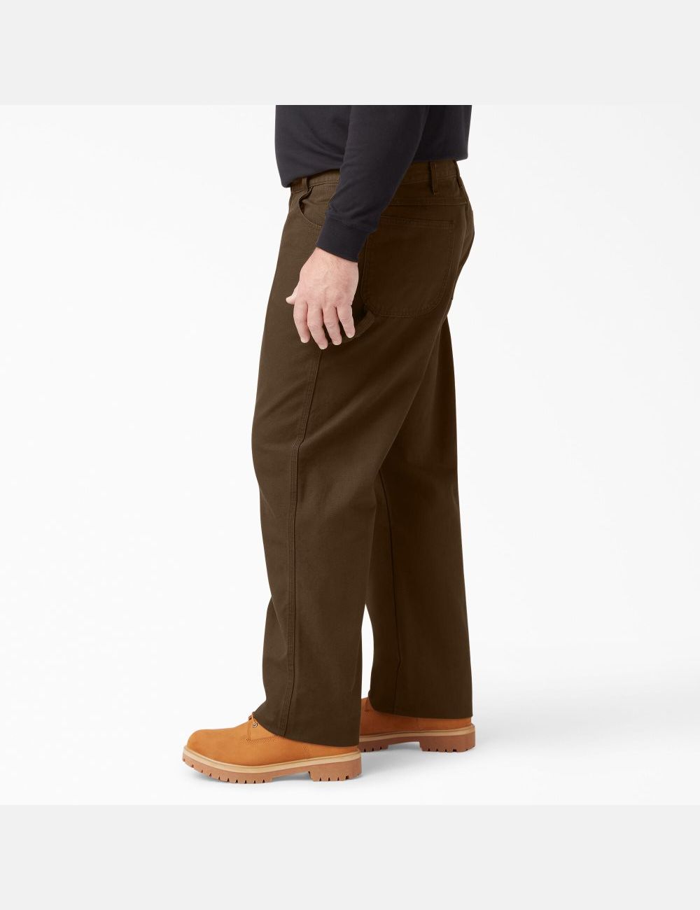 Pantalones De Trabajo Dickies Relaxed Fit Directo Leg Heavyweight Duck Carpenter Hombre Marrones | 3408519-OH