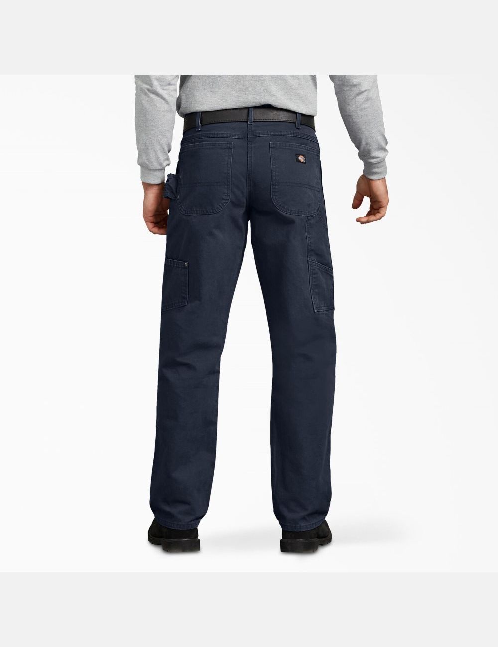 Pantalones De Trabajo Dickies Relaxed Fit Directo Leg Sanded Duck Carpenter Hombre Azul Marino | 5431678-DV