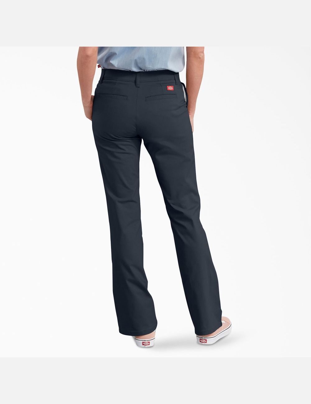 Pantalones De Trabajo Dickies Slim Fit Bootcut Mujer Azul Marino | 1643798-JO