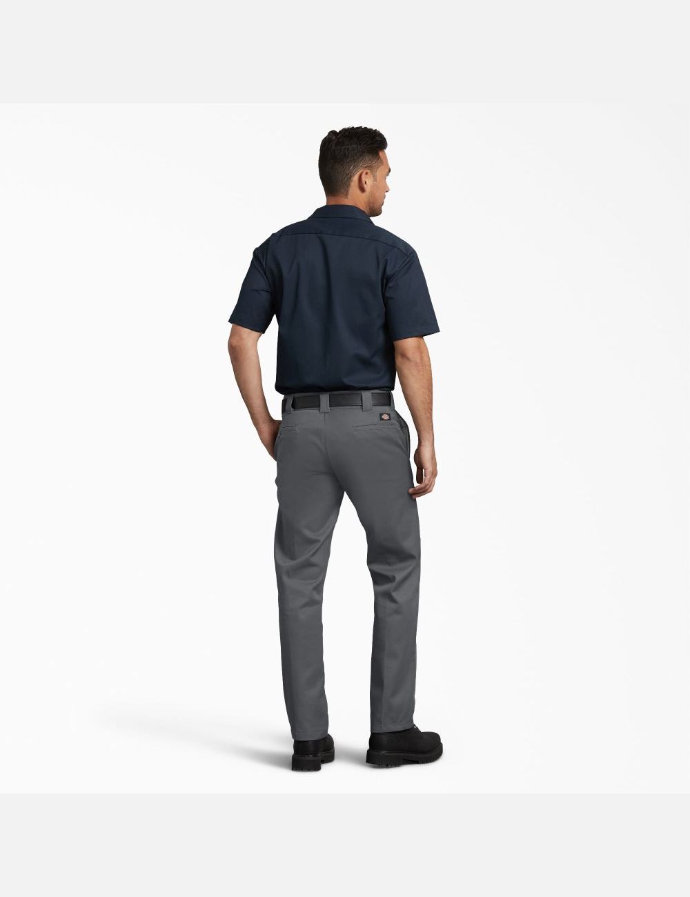 Pantalones De Trabajo Dickies Slim Fit Directo Leg Hombre Gris | 4897215-BL