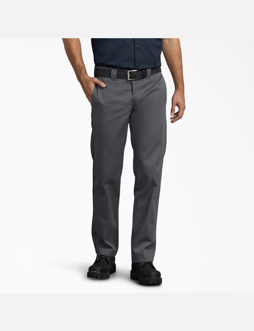 Pantalones De Trabajo Dickies Slim Fit Directo Leg Hombre Gris | 4897215-BL