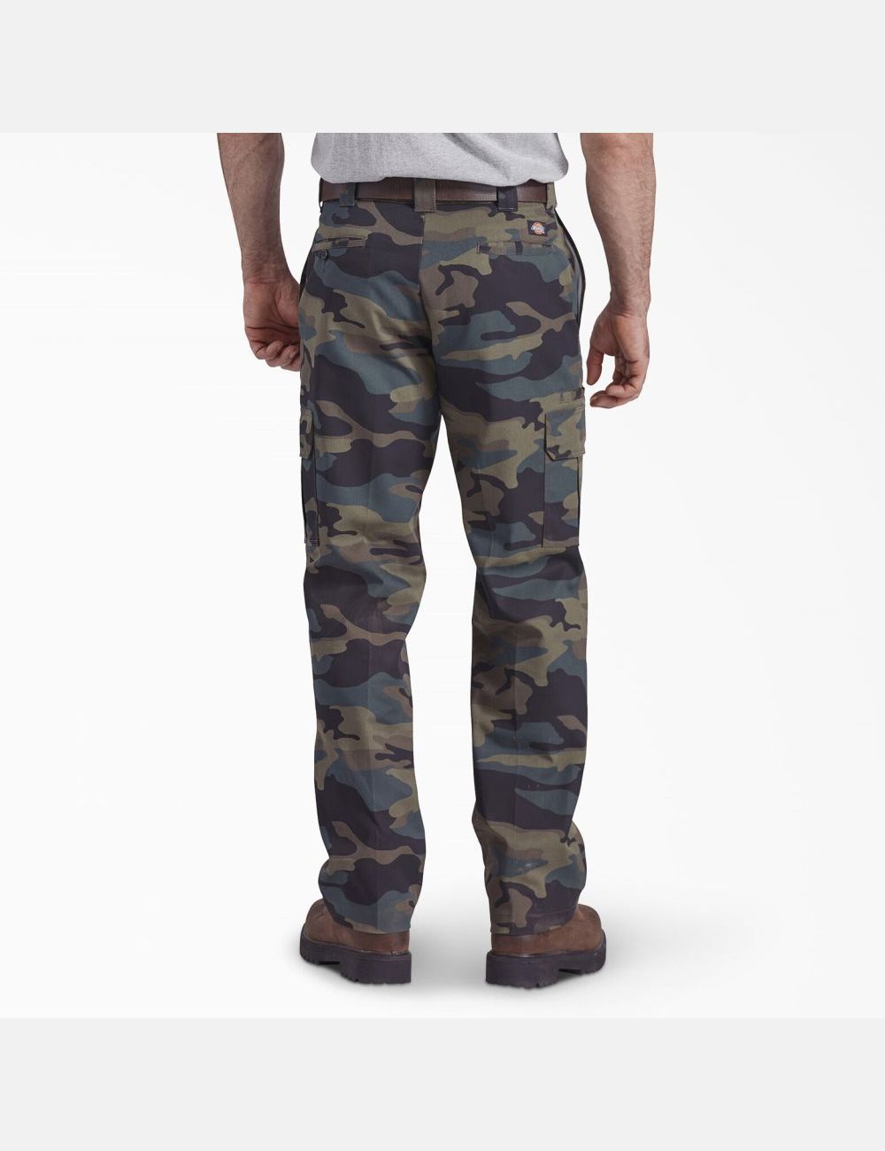 Pantalones Dickies FLEX Regular Fit Directo Leg Hombre Verde Camuflaje | 6543190-QW