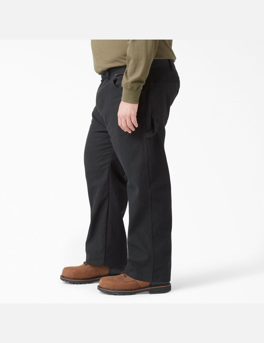 Pantalones Dickies Relaxed Fit Directo Leg Heavyweight Duck Carpenter Hombre Negras | 2548063-YW