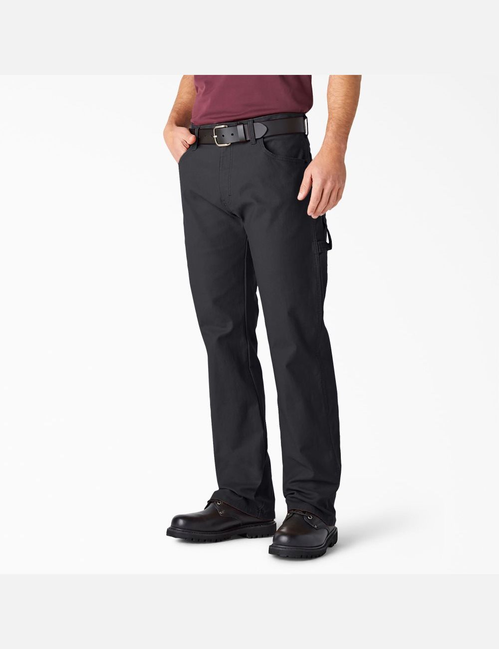 Pantalones Dickies Relaxed Fit Directo Leg Heavyweight Duck Carpenter Hombre Negras | 2548063-YW