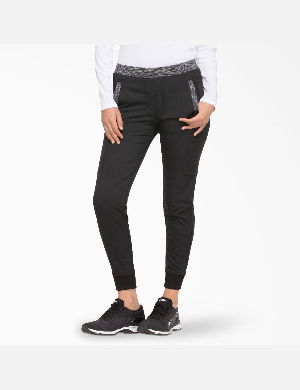 Pantalones Médicos Dickies Dynamix Jogger Mujer Negras | 2579463-UR