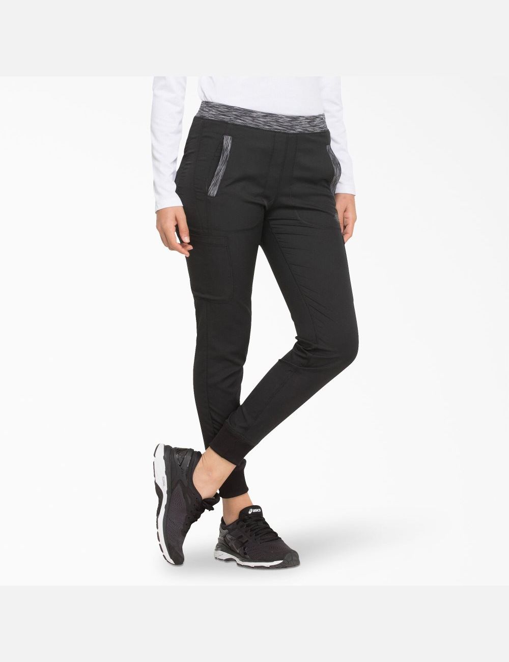 Pantalones Médicos Dickies Dynamix Jogger Mujer Negras | 2579463-UR