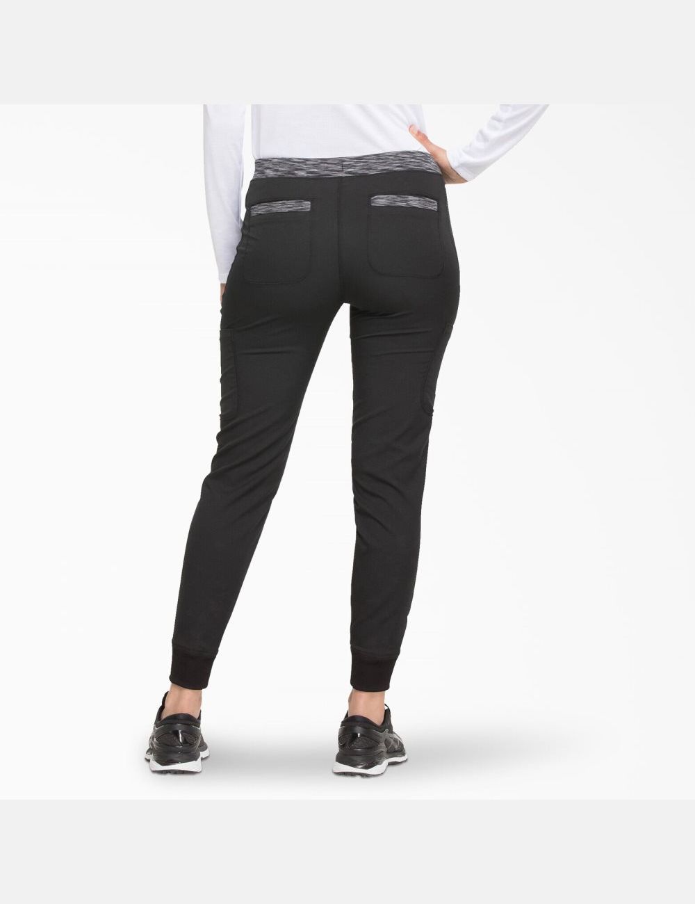 Pantalones Médicos Dickies Dynamix Jogger Mujer Negras | 2579463-UR