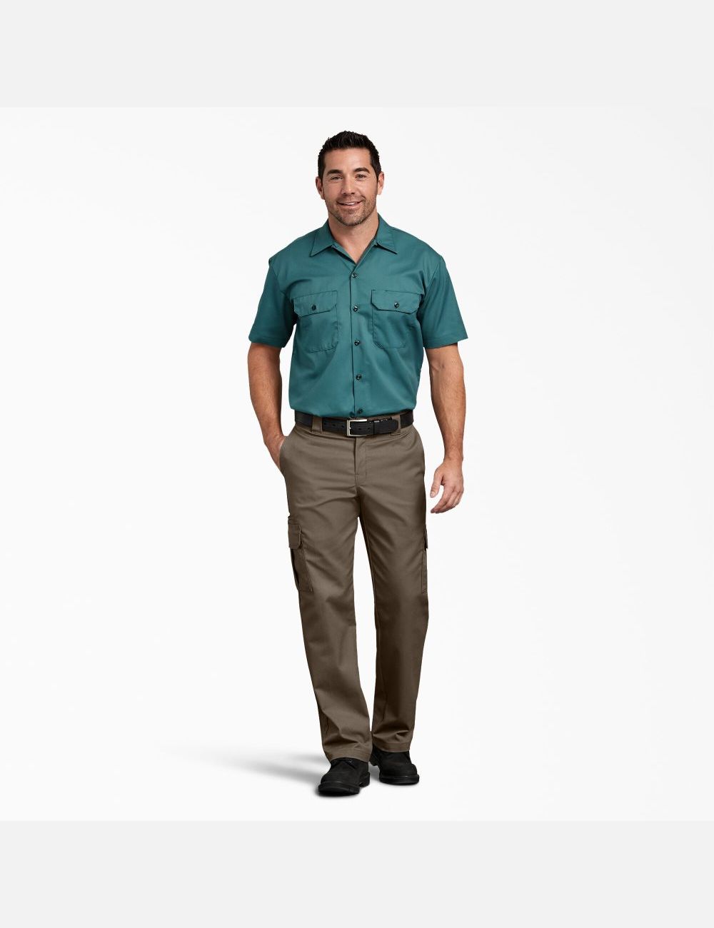 Pantalones Tipo Cargo Dickies FLEX Regular Fit Directo Leg Hombre Marrones Claro | 1948023-IM