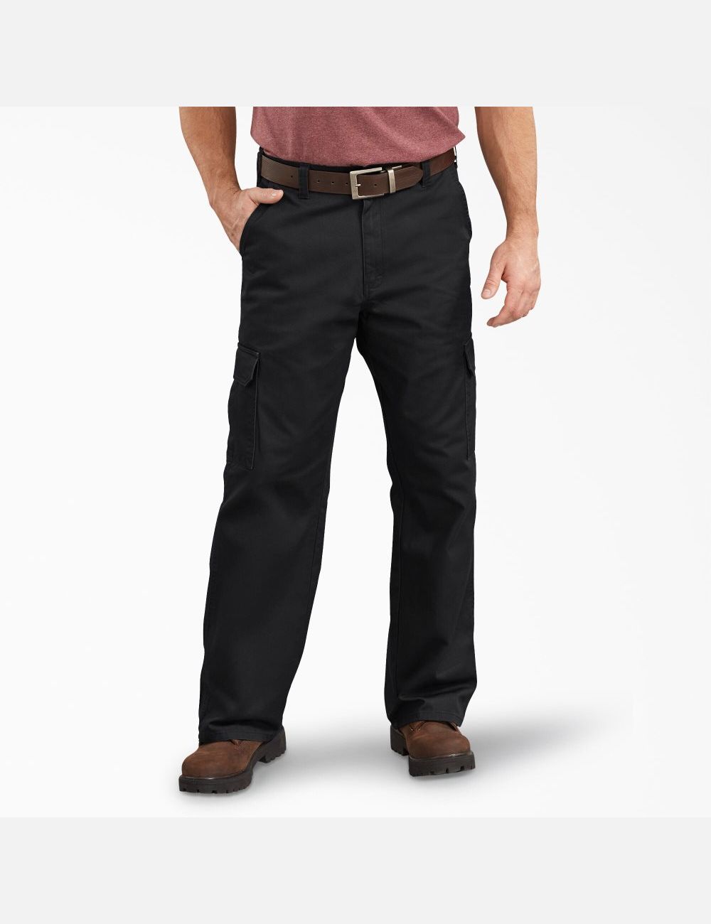 Pantalones Tipo Cargo Dickies Loose Fit Directo Leg Hombre Negras | 5631782-WS