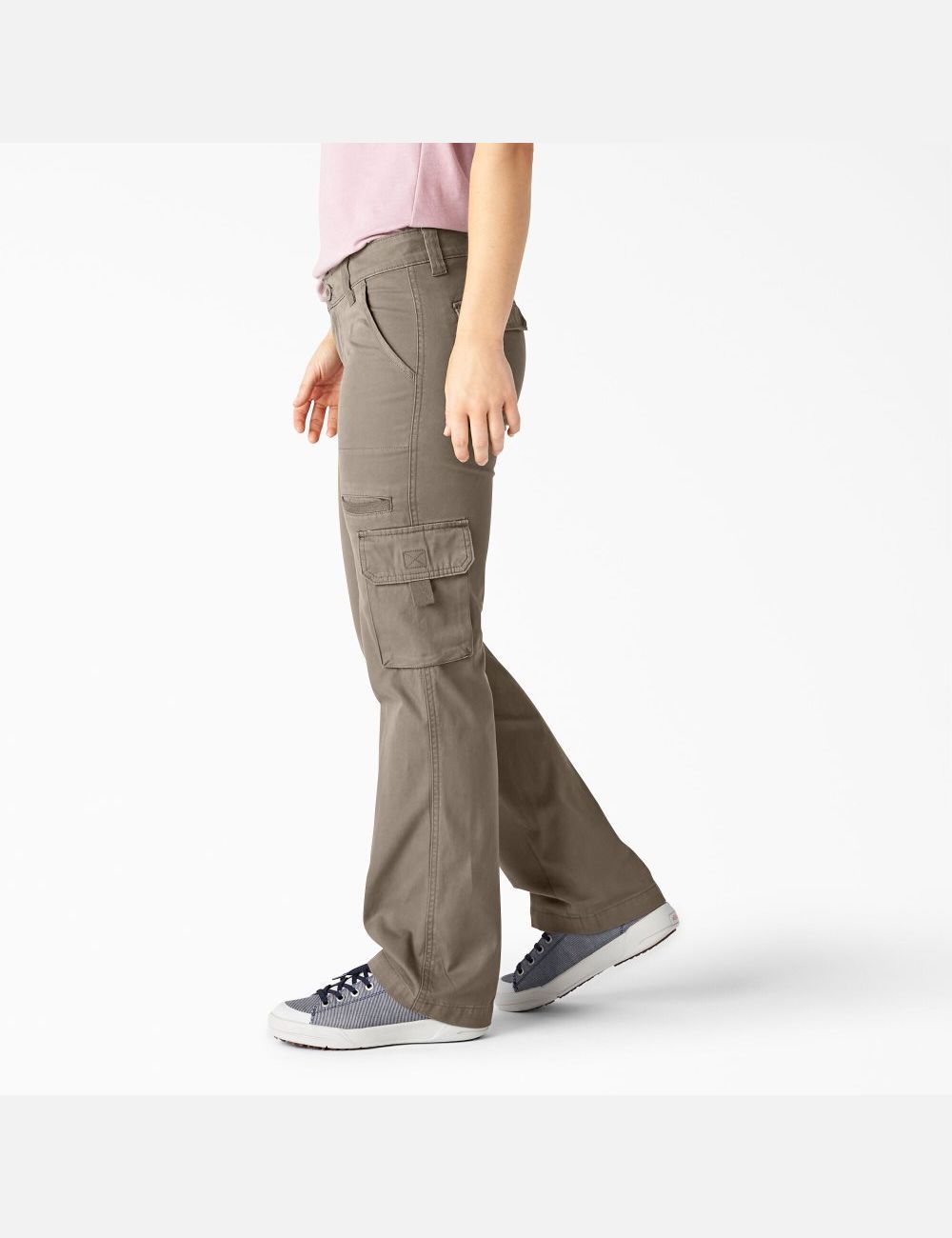 Pantalones Tipo Cargo Dickies Relaxed Fit Mujer Marrones | 3465780-BW