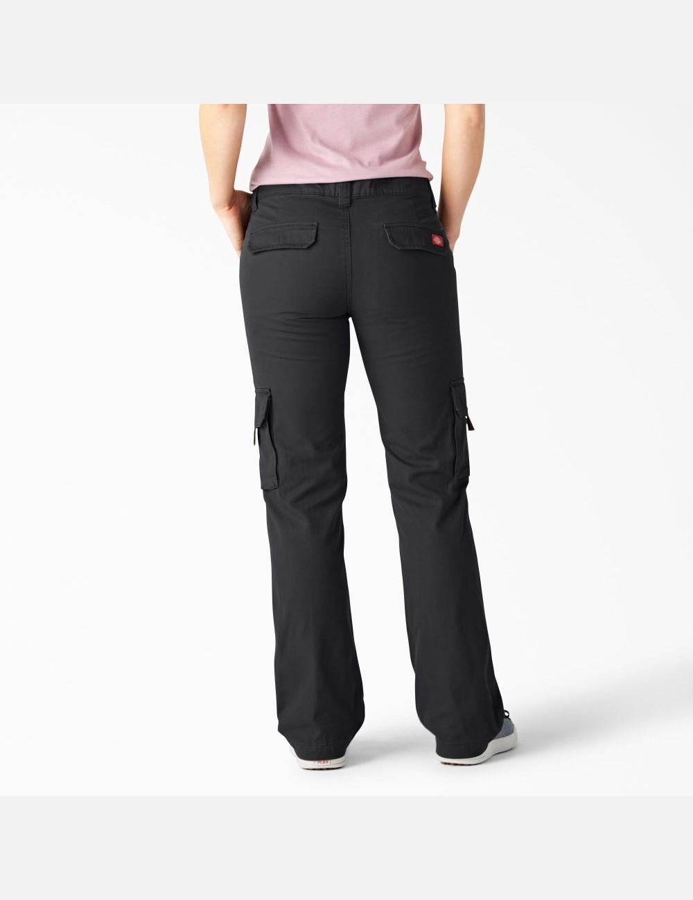 Pantalones Tipo Cargo Dickies Relaxed Fit Mujer Negras | 7368451-BR