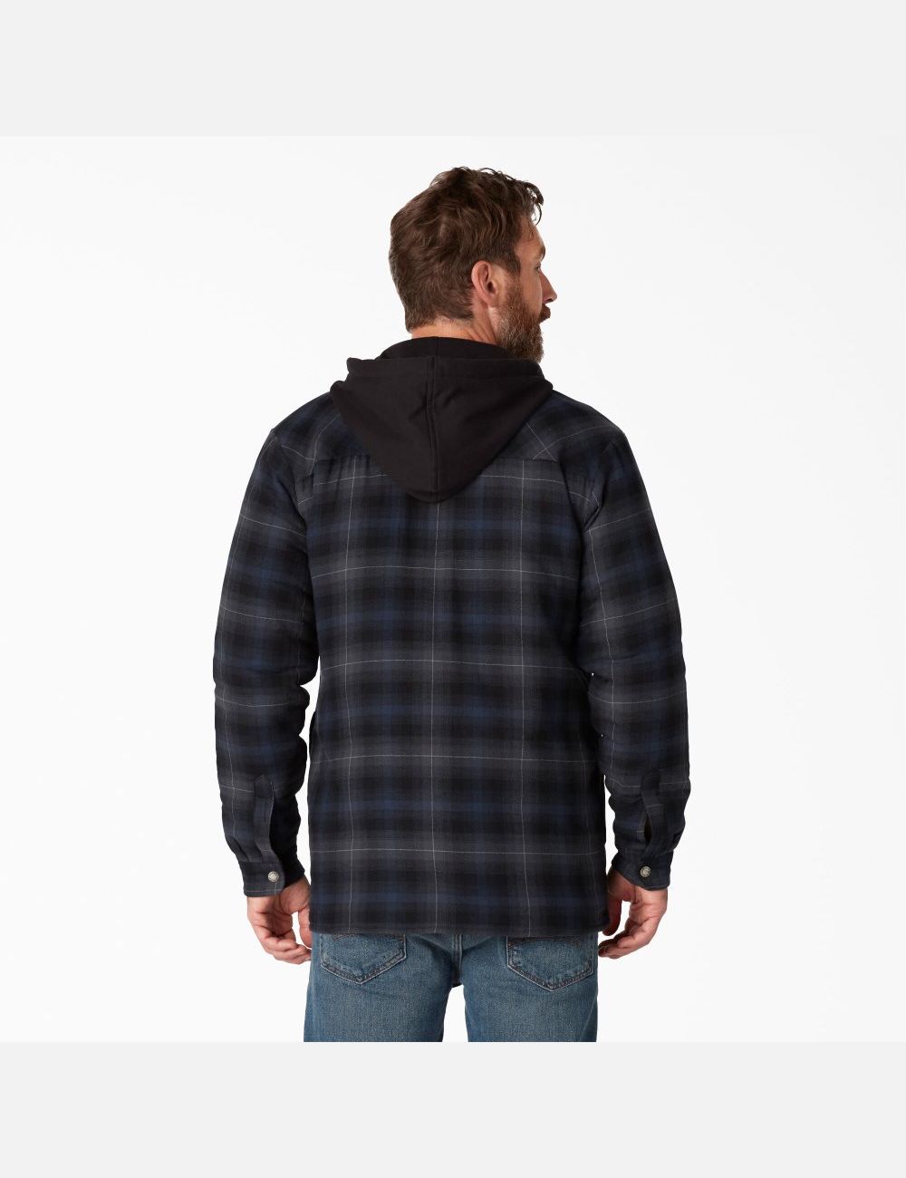 Ropa De Abrigo Dickies Hydroshield Flannel Hombre Negras Azul Marino | 1735048-SP