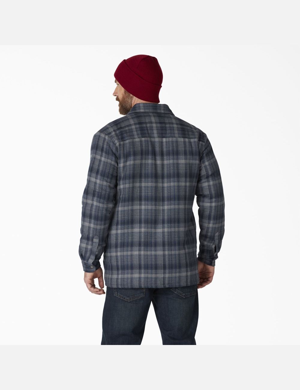 Ropa De Abrigo Dickies Hydroshield Flannel High Pile Fleece Hombre Azul Marino Azules Oscuro | 3059176-ER