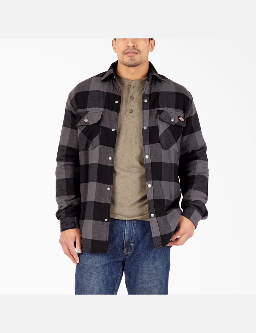 Ropa De Abrigo Dickies Hydroshield Flannel High Pile Fleece Hombre Negras Verde Menta | 4356120-DB