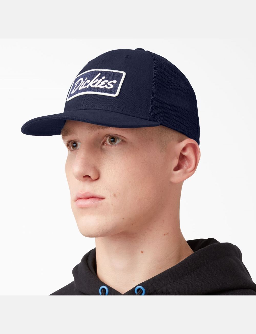 Sombreros Dickies Patch Logo Trucker Unisex Azul Marino | 0689432-QM