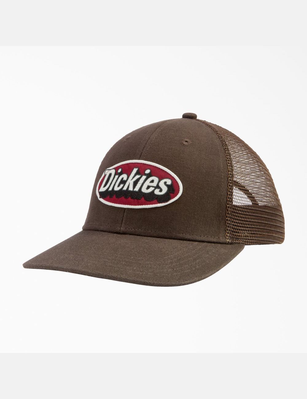 Sombreros Dickies Patch Logo Trucker Unisex Marrones Oscuro | 7459638-BC