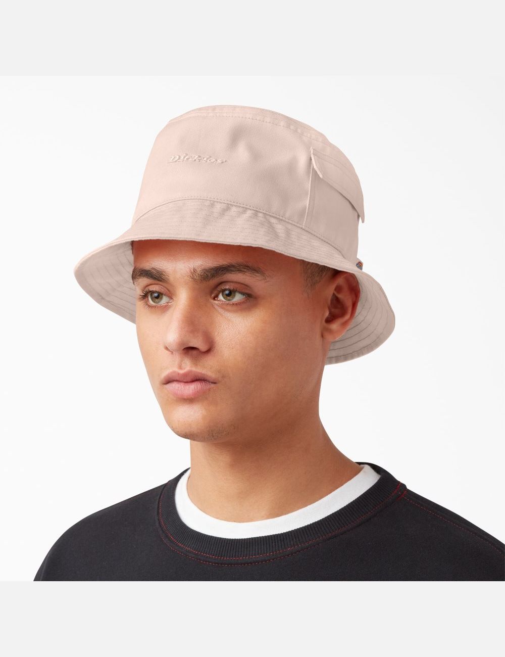 Sombreros Dickies Script Logo Bucket Unisex Rosas | 0478623-AR