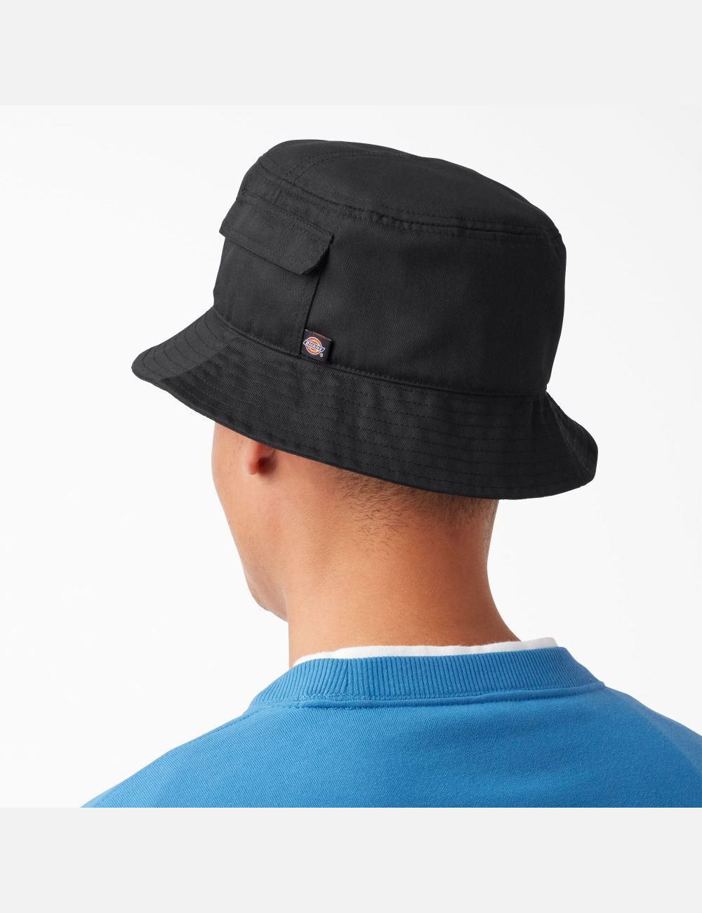 Sombreros Dickies Script Logo Bucket Unisex Negras | 2839051-DP