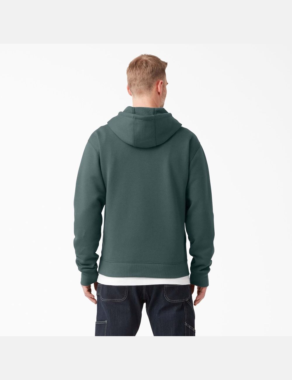 Sudadera Con Capucha Dickies Agua Repellent Tri-Color Logo Hombre Verde | 5207346-CW