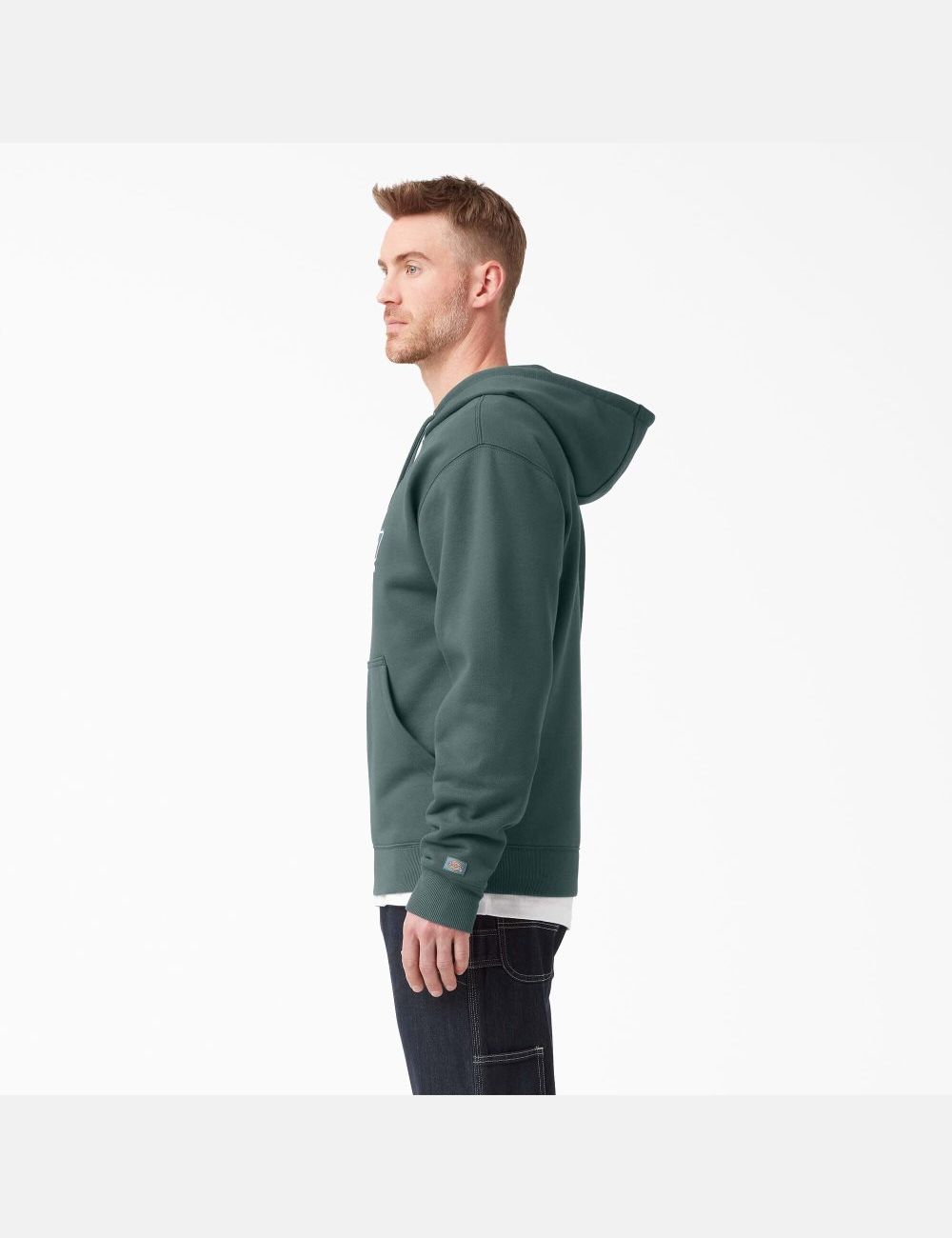 Sudadera Con Capucha Dickies Agua Repellent Tri-Color Logo Hombre Verde | 5207346-CW